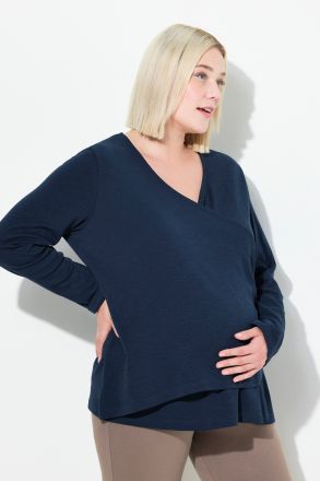 Wrap Maternity/Nursing Long Sleeve Tee