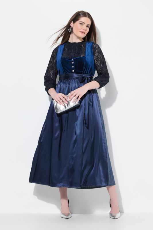 Stretch Velvet Sleeveless Dirndl