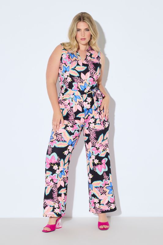 Sleeveless Floral Jumpsuit