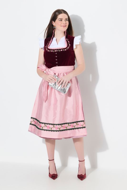 Рокля Dirndl с бродирани акценти