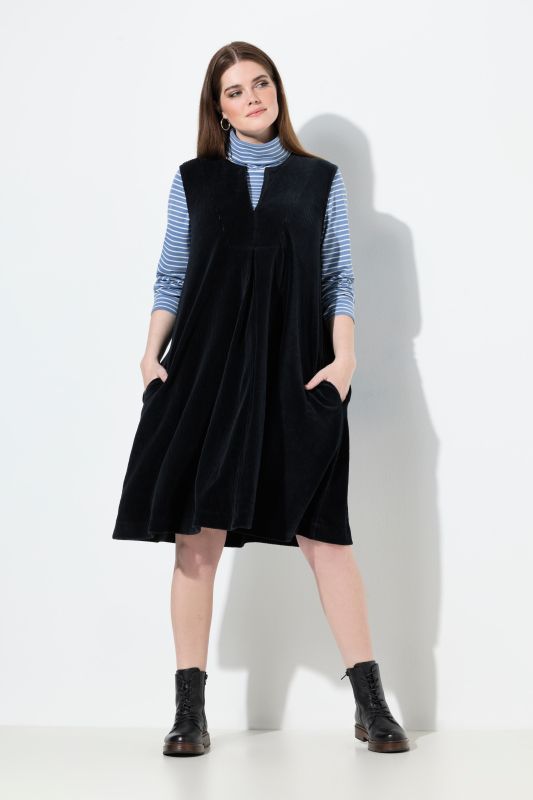 Eco Cotton Sleeveless Corduroy Dress