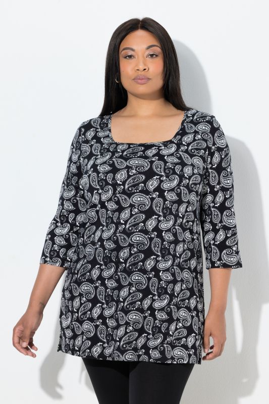 Туника с пейзли принт