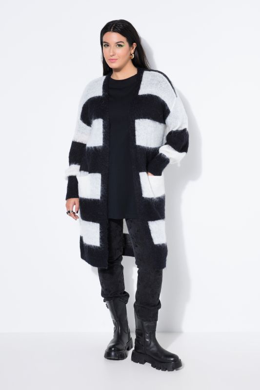 Жилетка дълга с райета