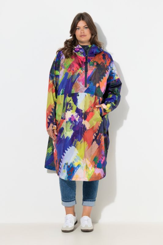 Дъждобран с абстрактен принт