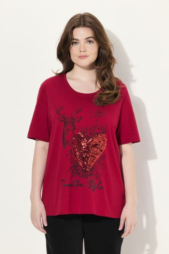 Sequined Graphic Tee