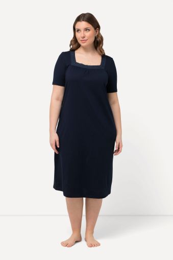 Square Neck Short Sleeve Nightgown