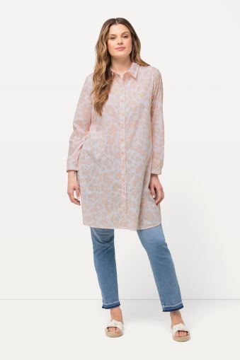 Pastel Leopard Print Tunic Dress