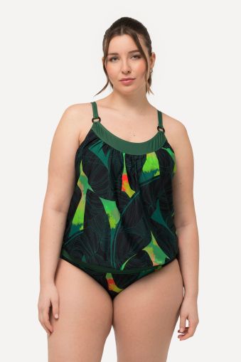 Tropical Leaf Tankini Set