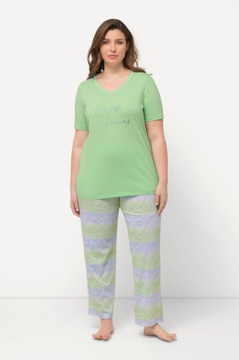 Wave Print Two-Piece Pajama Set