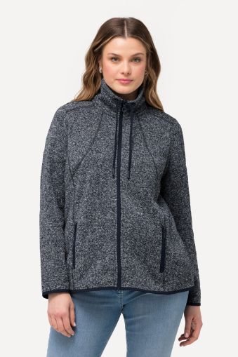 Heather Knit Fleece Jacket