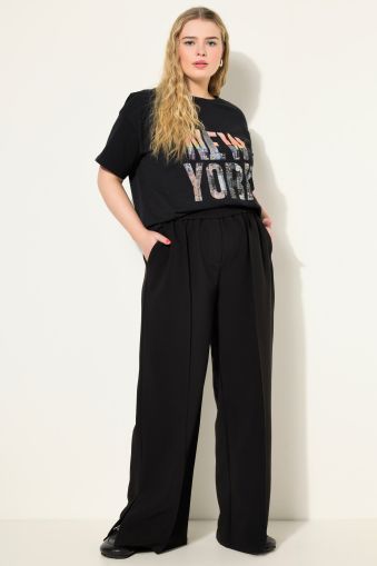 Wide Leg Elastic Waist Pants