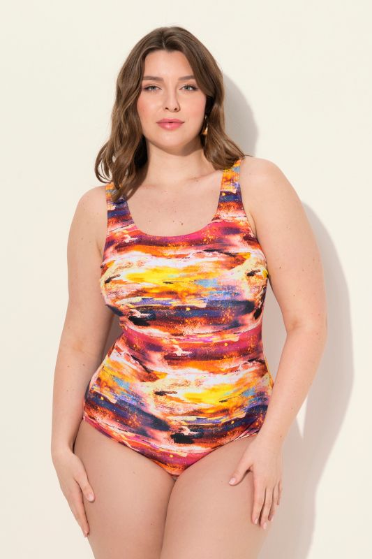 Abstract Sun One Piece Swimsuit