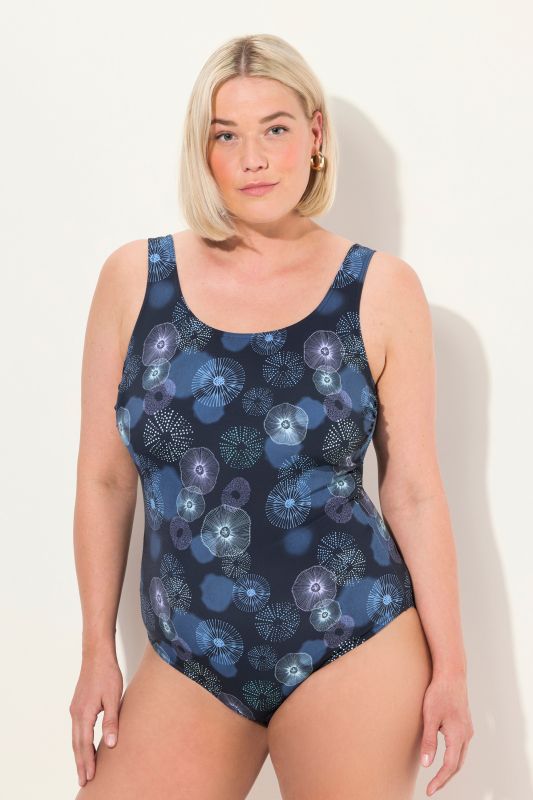 Jellyfish Print Front Lined Swimsuit