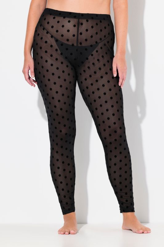 Textured Polka Dot Leggings