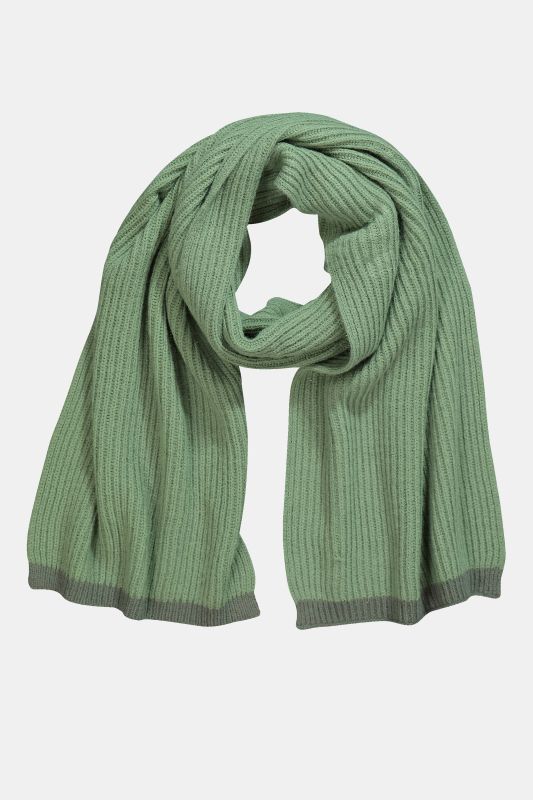 Two-Tone Knit Scarf