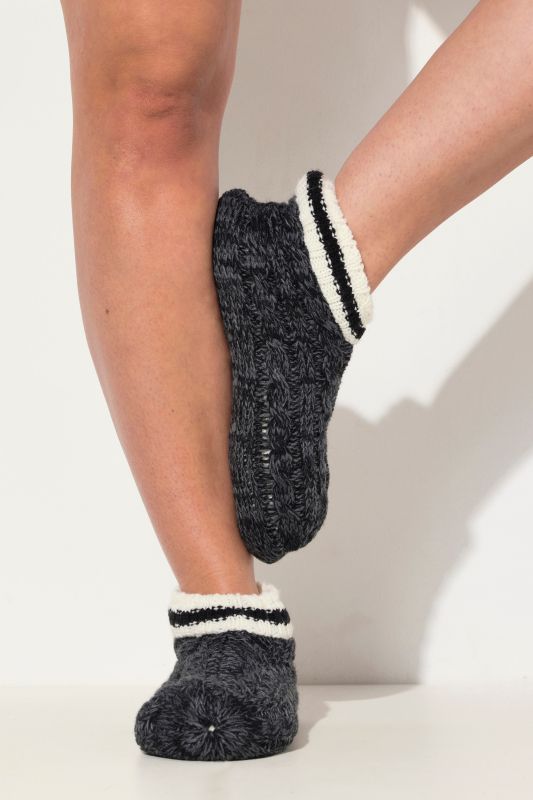 Plush-Lined Slipper Socks