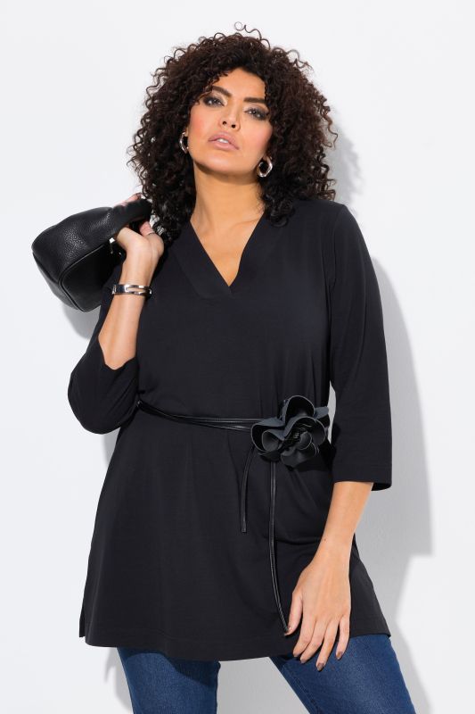 Stretch A-line Knit Top