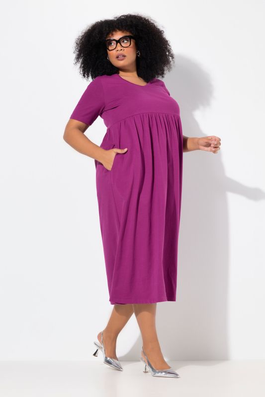 Jersey Empire Waist Short Sleeve Dress