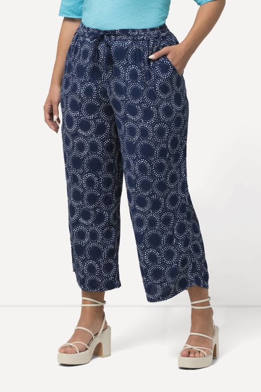 Circle Pattern Rose Culottes