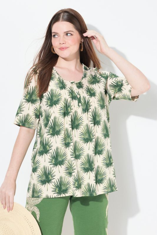 Eco Cotton Palm Leaf Short Sleeve Tee