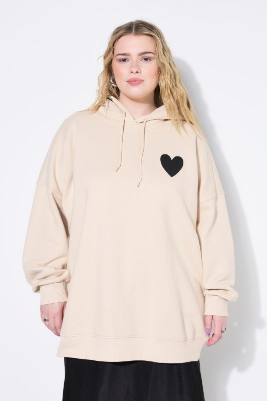 Oversized Heart Graphic Hoodie