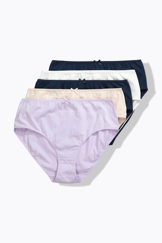 5 Pack Midi Brief- Polka Dot