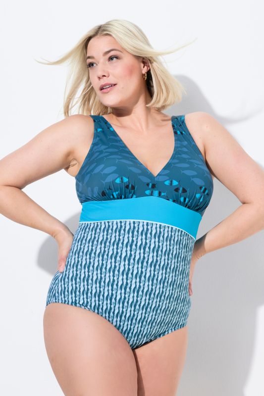Mixed Print Swimsuit