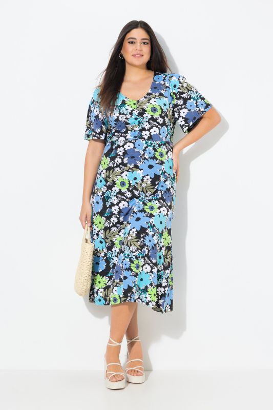 Dreamy Short Sleeve Floral Dress