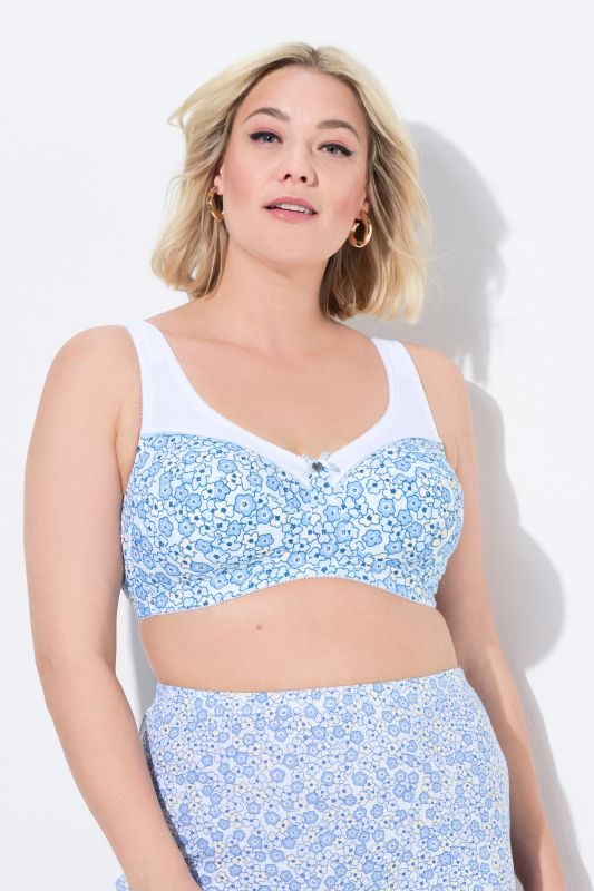 Daisy Print Relief Bra