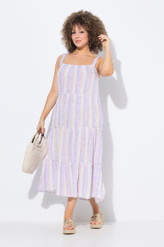 Pastel Stripe Sleeveless Dress