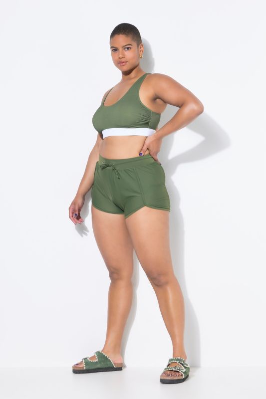 Elastic Waist Swim Shorts