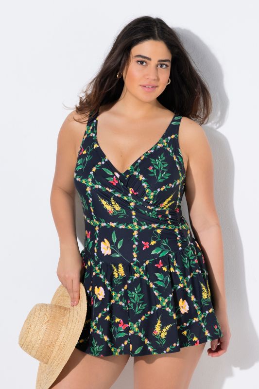 Botanical Print Swim Dress