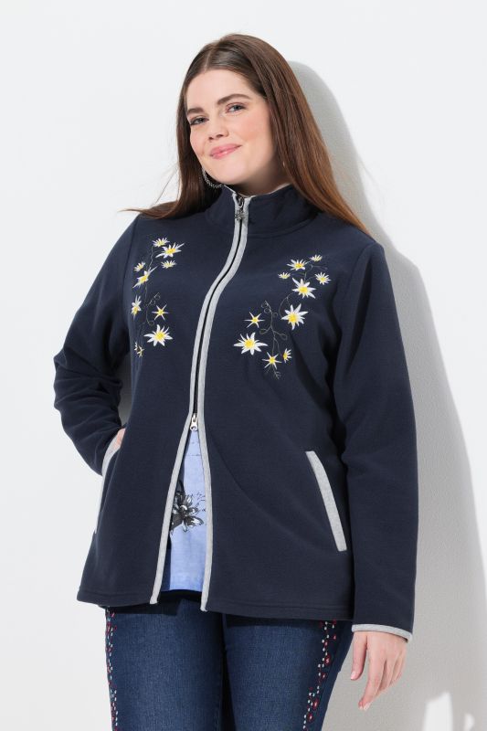 Edelweiss Embroidered Fleece Jacket