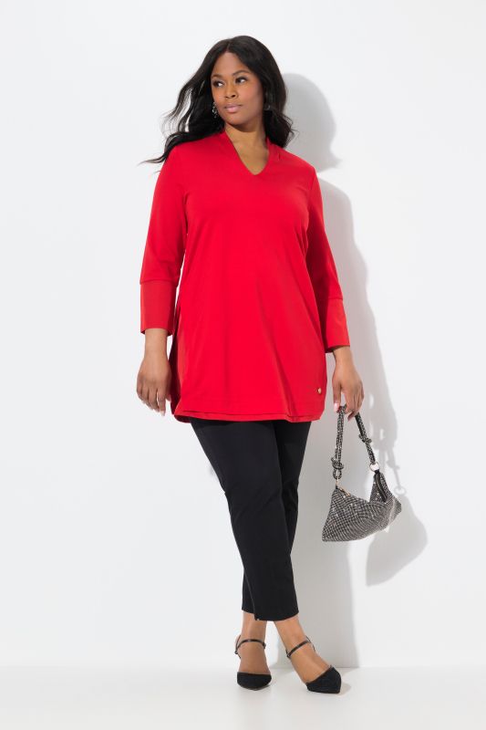 Goblet Collar 3/4 Sleeve Tunic