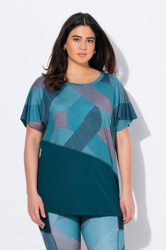 Quick Drying Geometric Print Short Sleeve Tee