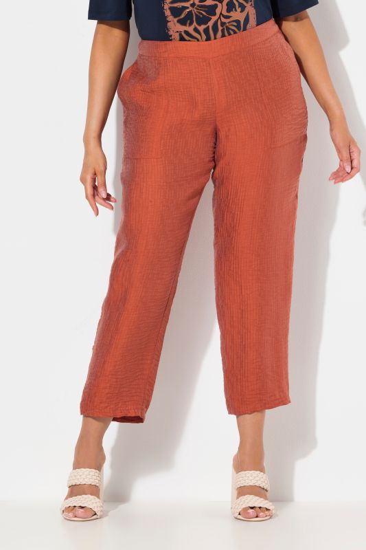 Textured Comfort Waist Pants