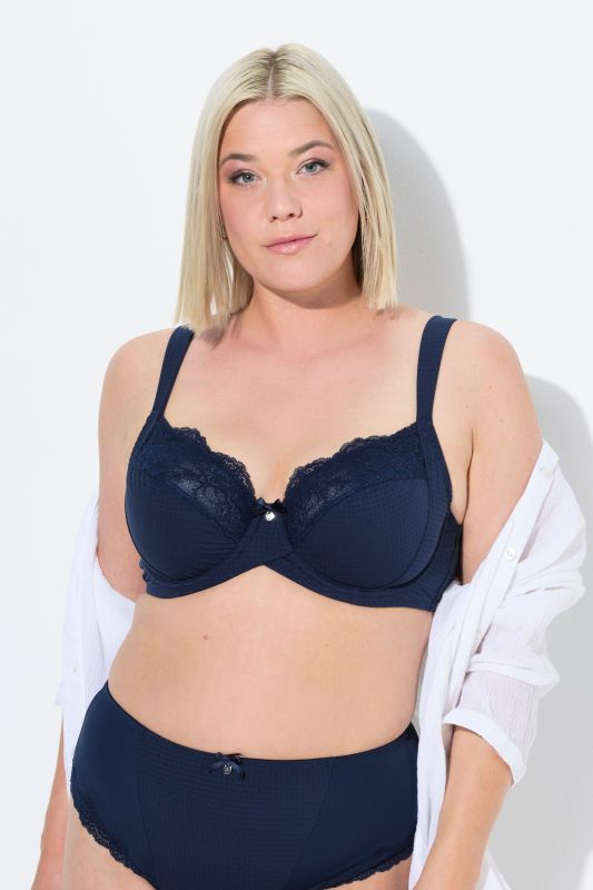 Textured Underwire Bra