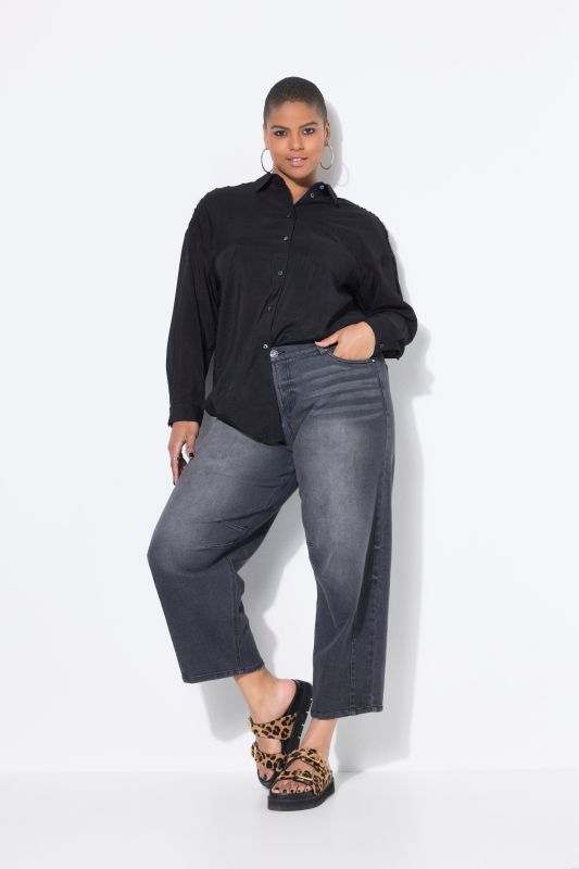 Stretch Fit Barrel Jeans