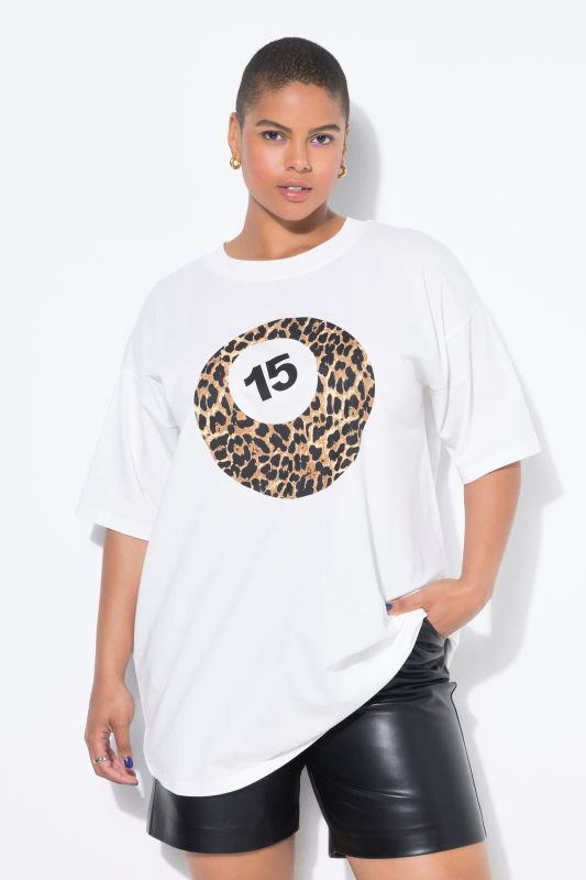 Leopard Print Billiard Ball Graphic Tee