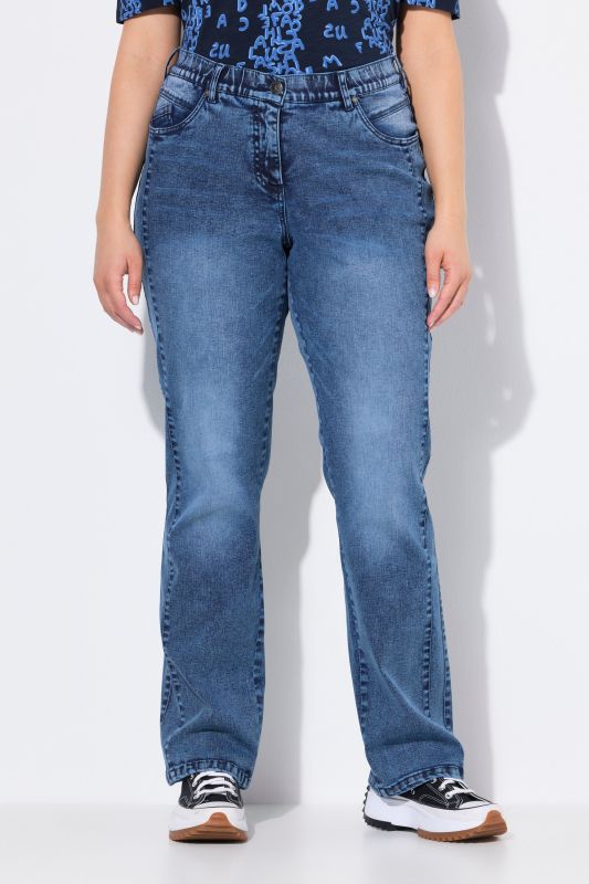 Wide Leg Stretch Fit Jeans