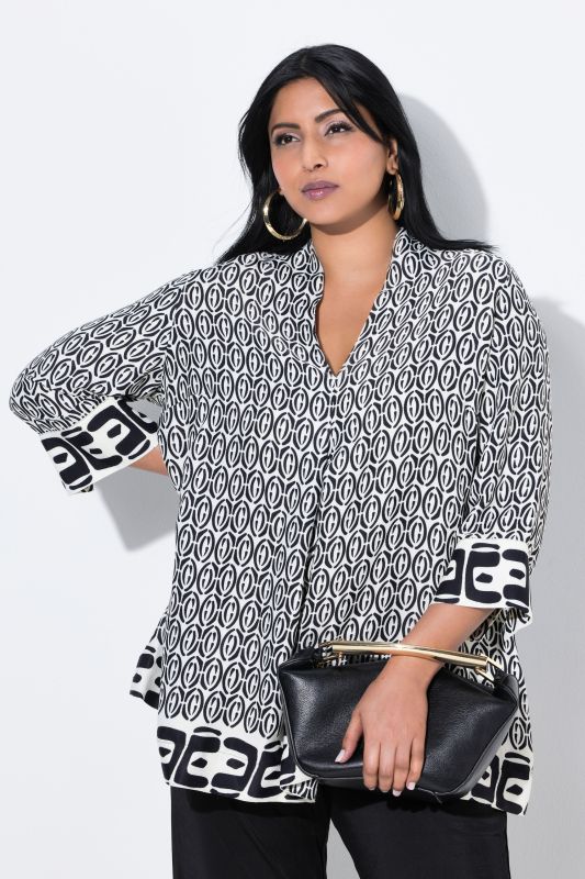 Блуза с геометричен принт 