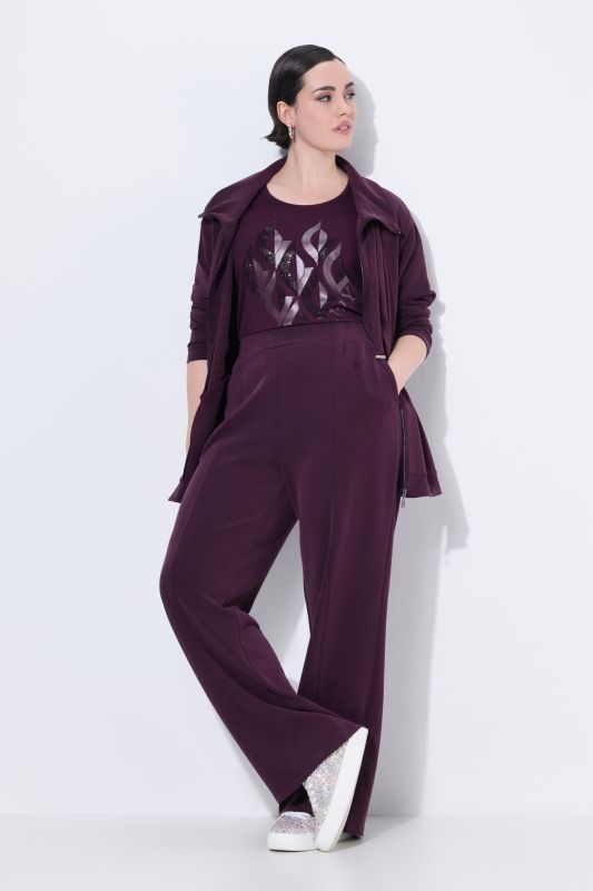Dressy Elastic Waist Sweatpants