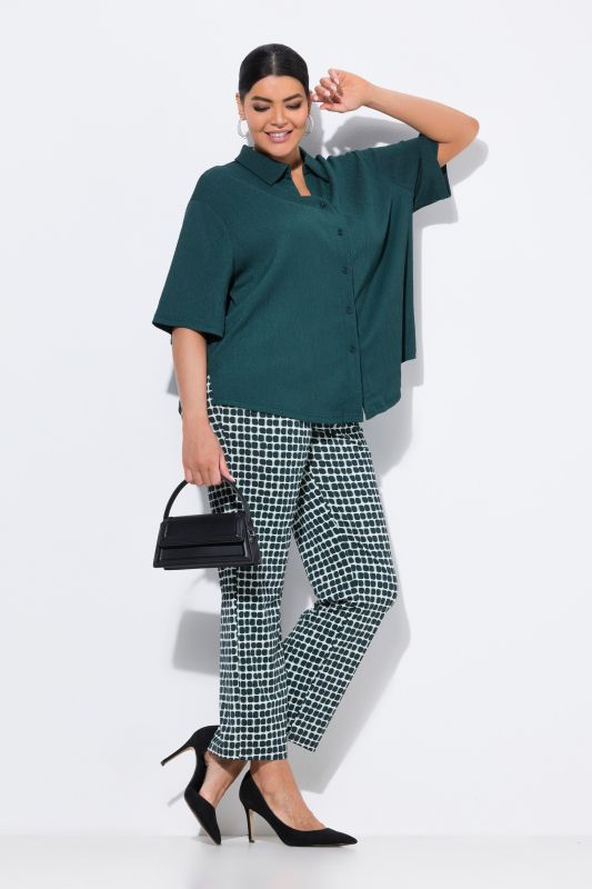 Graphic Print Elastic Waist Pants
