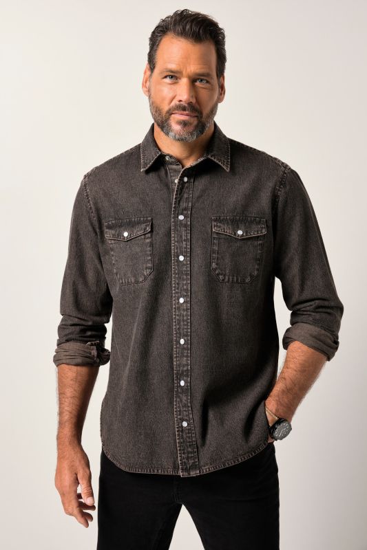 Colour denim shirt FLEXNAMIC®