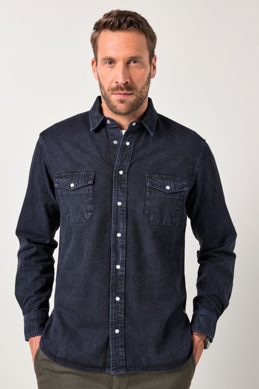 Colour denim shirt FLEXNAMIC®