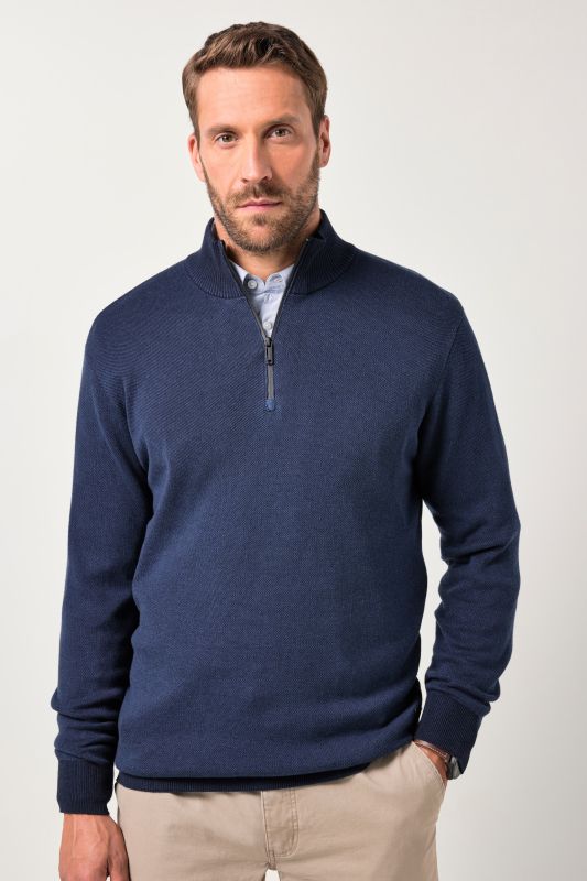 Knitted half-zip
