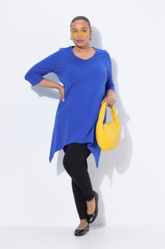 Pointed Hem Empire Knit Tunic