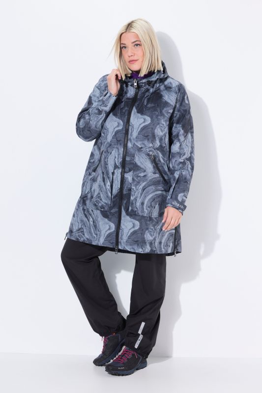 Marbled Rain Coat