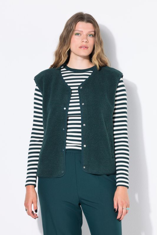 Cropped Teddy Vest