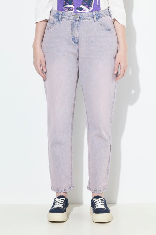 Дънки тип Boyfriend с пран ефект